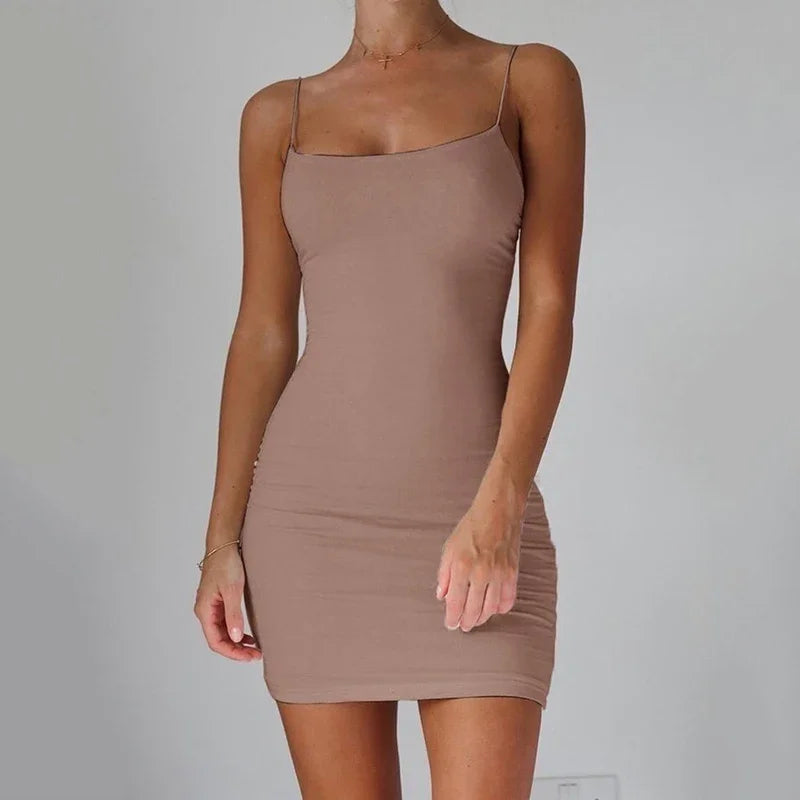 Strap Mini Dress 2025