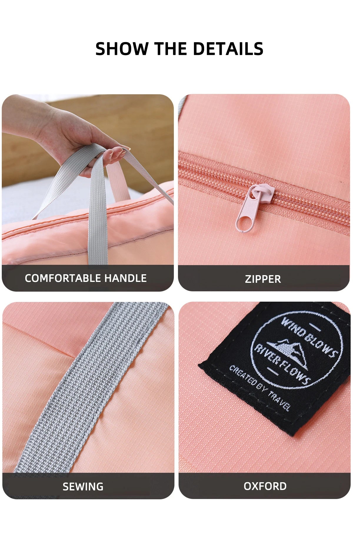 Travel Storage Bag, Large Capacity Single Shoulder Airplane Bag