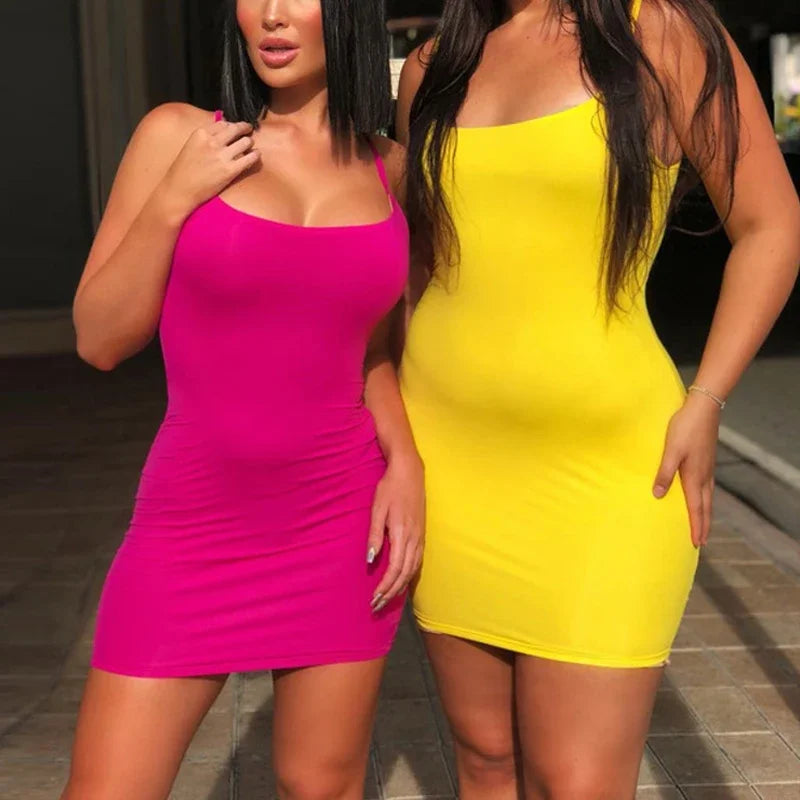 Strap Mini Dress 2025