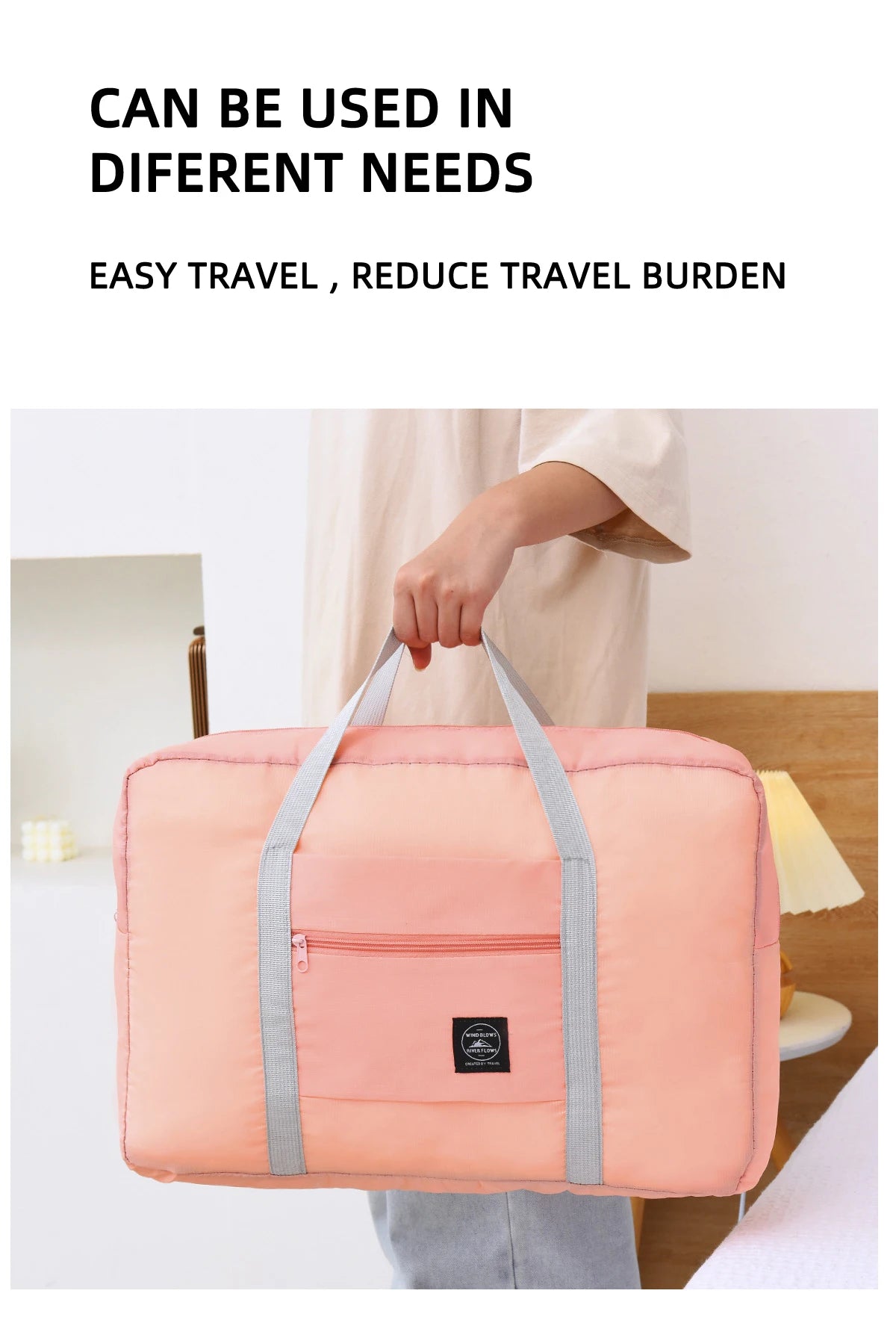 Travel Storage Bag, Large Capacity Single Shoulder Airplane Bag